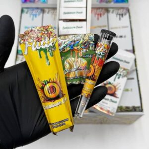 Fade 3-in-1 Live Resin Liquid Diamonds 50 count box featuring 2G disposable vape, preroll, and gummy branding.