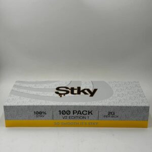Closed Stky V2 Edition 1 master box containing 100 two-gram live resin vapes.