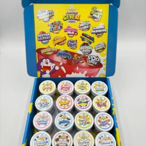 Arcadia Extracts Exotic Cereal Edition badder box featuring colorful anime artwork.