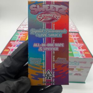 Sweetz Spinners 2g Disposable Orange Nerdz and Grape Kool-Aid single box packaging