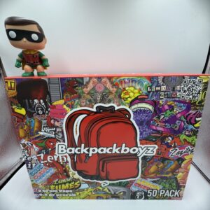 Backpackboyz 50 pack 2 gram vape and 0.5g preroll joint master box artwork