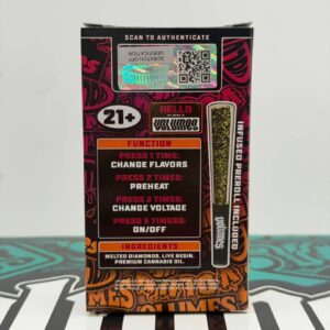 Back panel of the Volumes 2G retail box displaying usage instructions and an authentication QR code.
