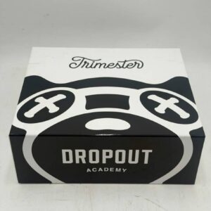 The black and white exterior packaging of the Dropout 3G Trimester III wholesale display box.